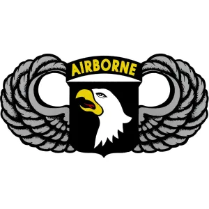 101st Airborne With Wings 5 Inch Decal