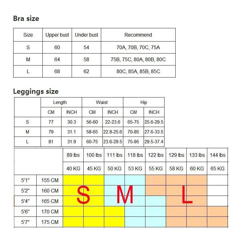 2 Piece Sports Yoga Gym Fitness Athletic Pants Sportswear Leggings Padded Push-up Seamless Sports Bra Set