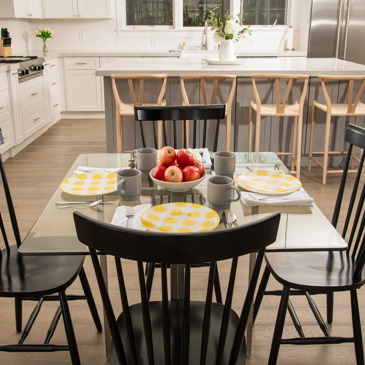 28" Square Clear Glass Table Tops