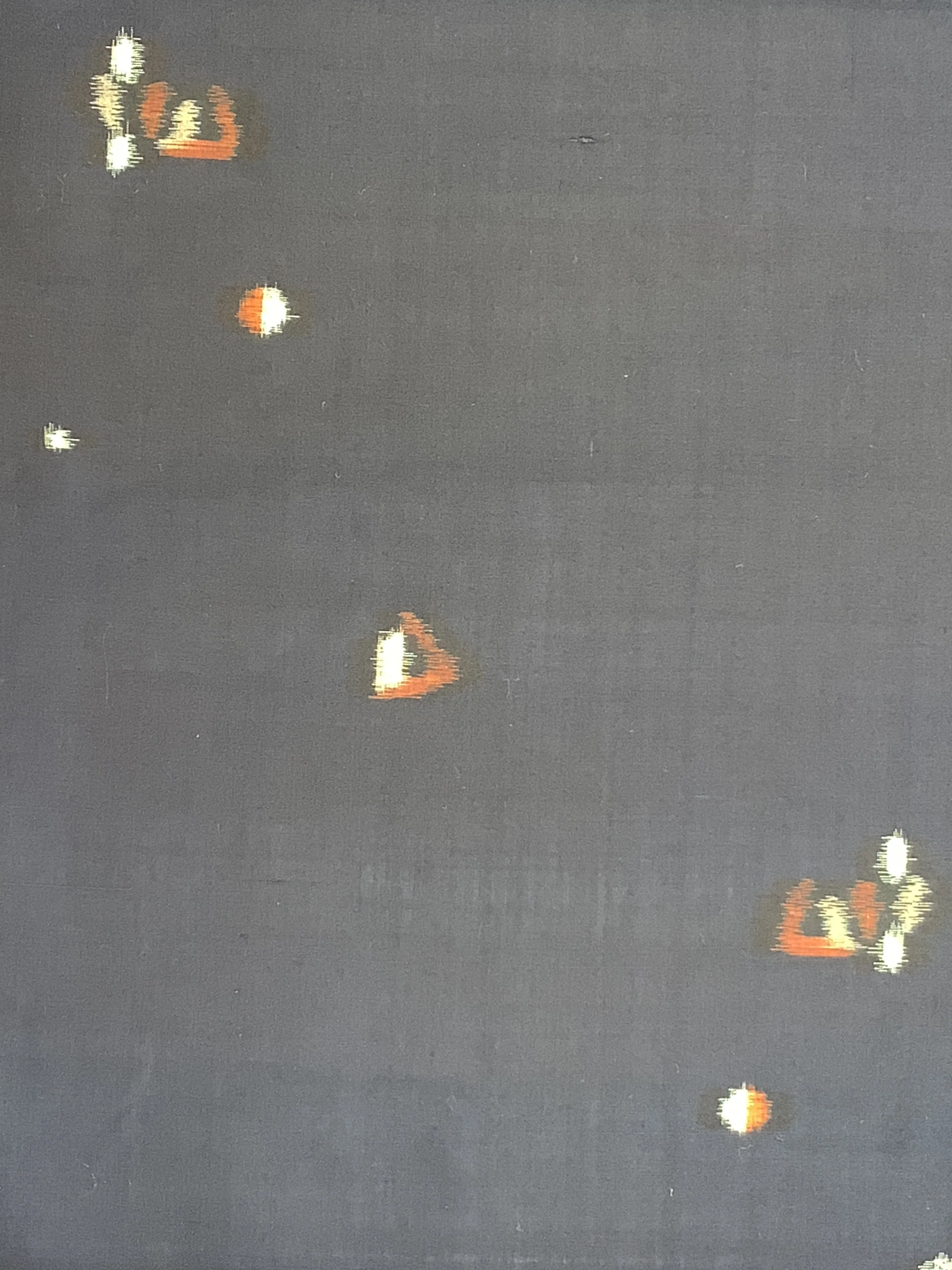 7575:1950s Japanese Meisen Silk 55 in. Piece Deadstock, Abstract