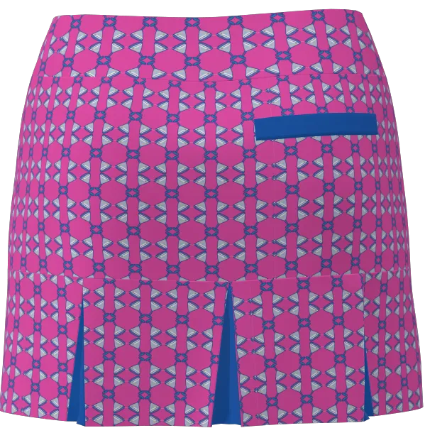 AB SPORT Women's Martini Print Back Pleat Golf Skirt - MART4J