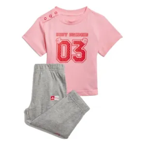 Adidas X Disney Baby-Girls Training Suit Light Pink / Vivid Red
