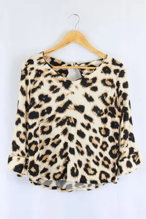Aware By Vero Moda Animal Print Top S