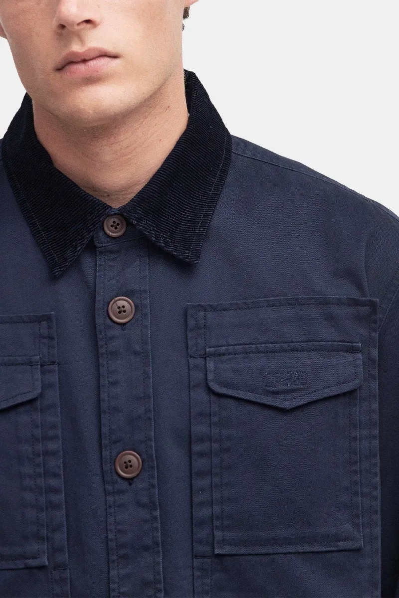 Barbour Faulkner Navy Overshirt: Enhanced Style & Comfort
