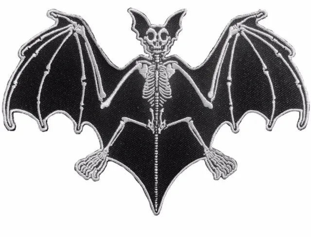 Bat Skelli Bones Patch Large