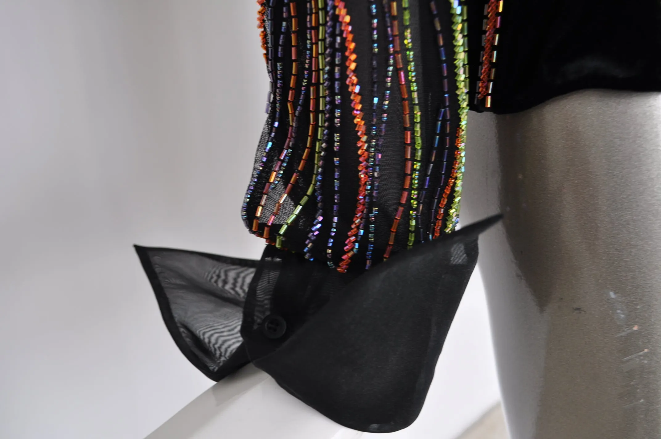 Beaded Corset blouse by Barbara Schwarzer