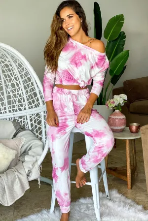 Berry Tie Dye Pants