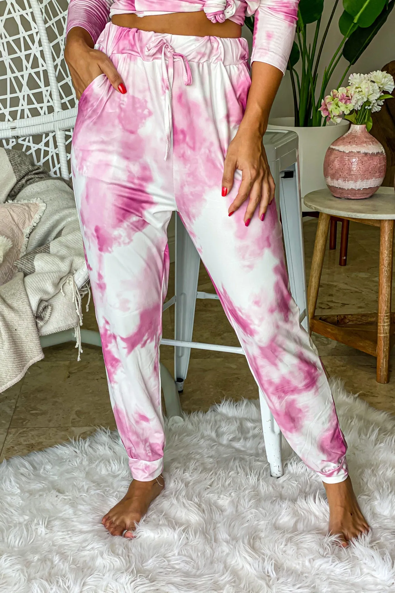 Berry Tie Dye Pants