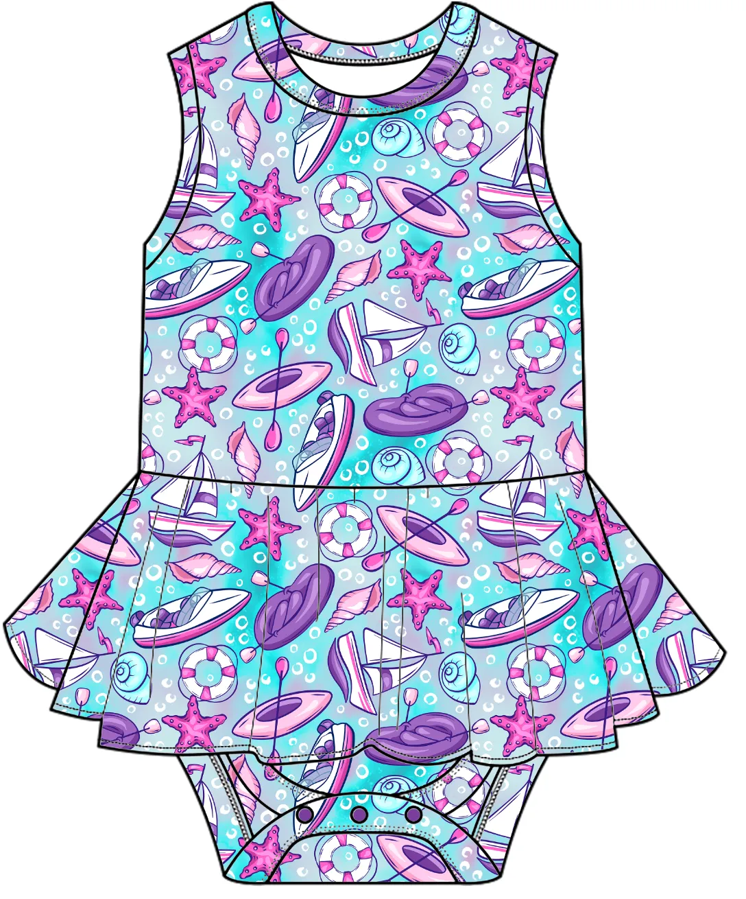 Boats And Bows Tank Bodysuit Dress