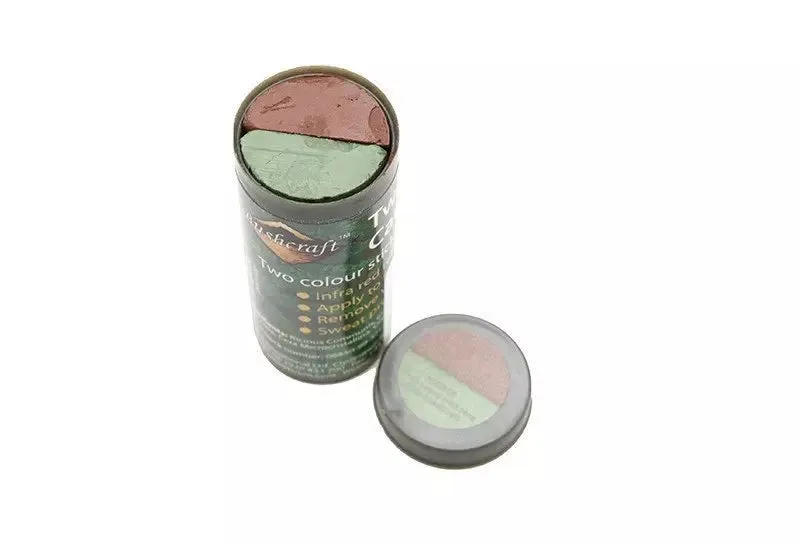 Bushcraft camouflage paint 30g - green/brown