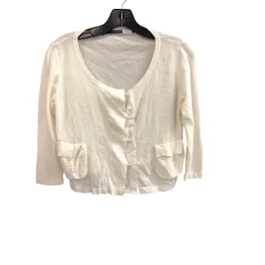 Cardigan By Cmc In White, Size: M