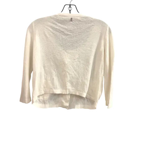 Cardigan By Cmc In White, Size: M
