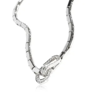 Cartier Agrafe Diamond Necklace in 18K White Gold 1.10 CTW
