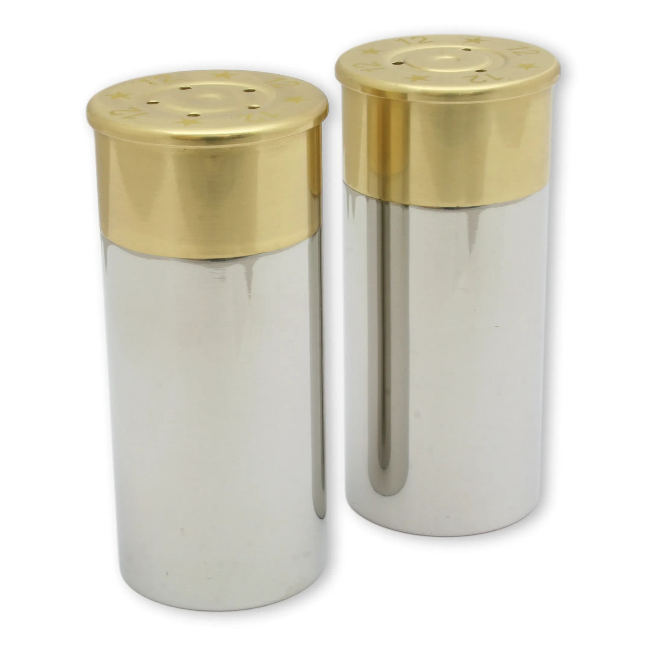 Cartridge Shaped Salt and Pepper Shakers