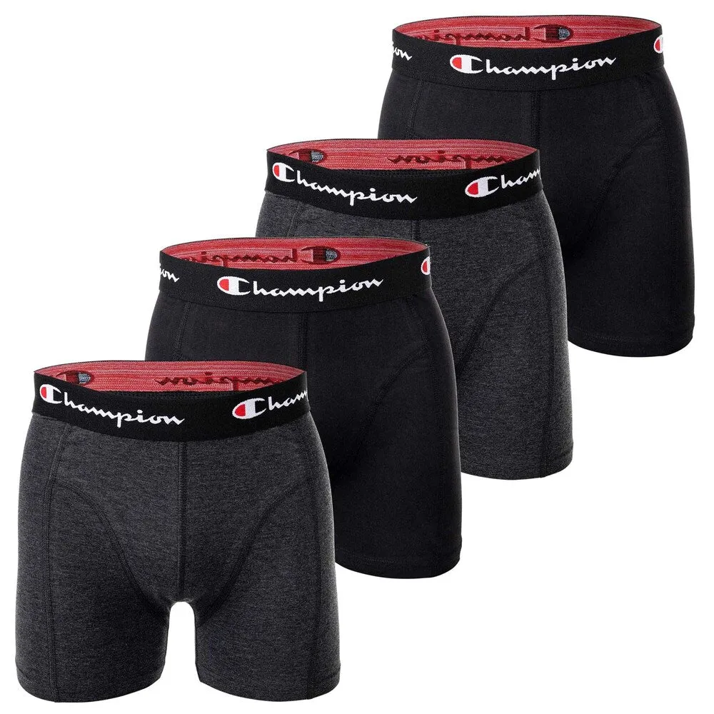 Champion Authentic Athletic Apparel Boxer Briefs, Grey/Black
