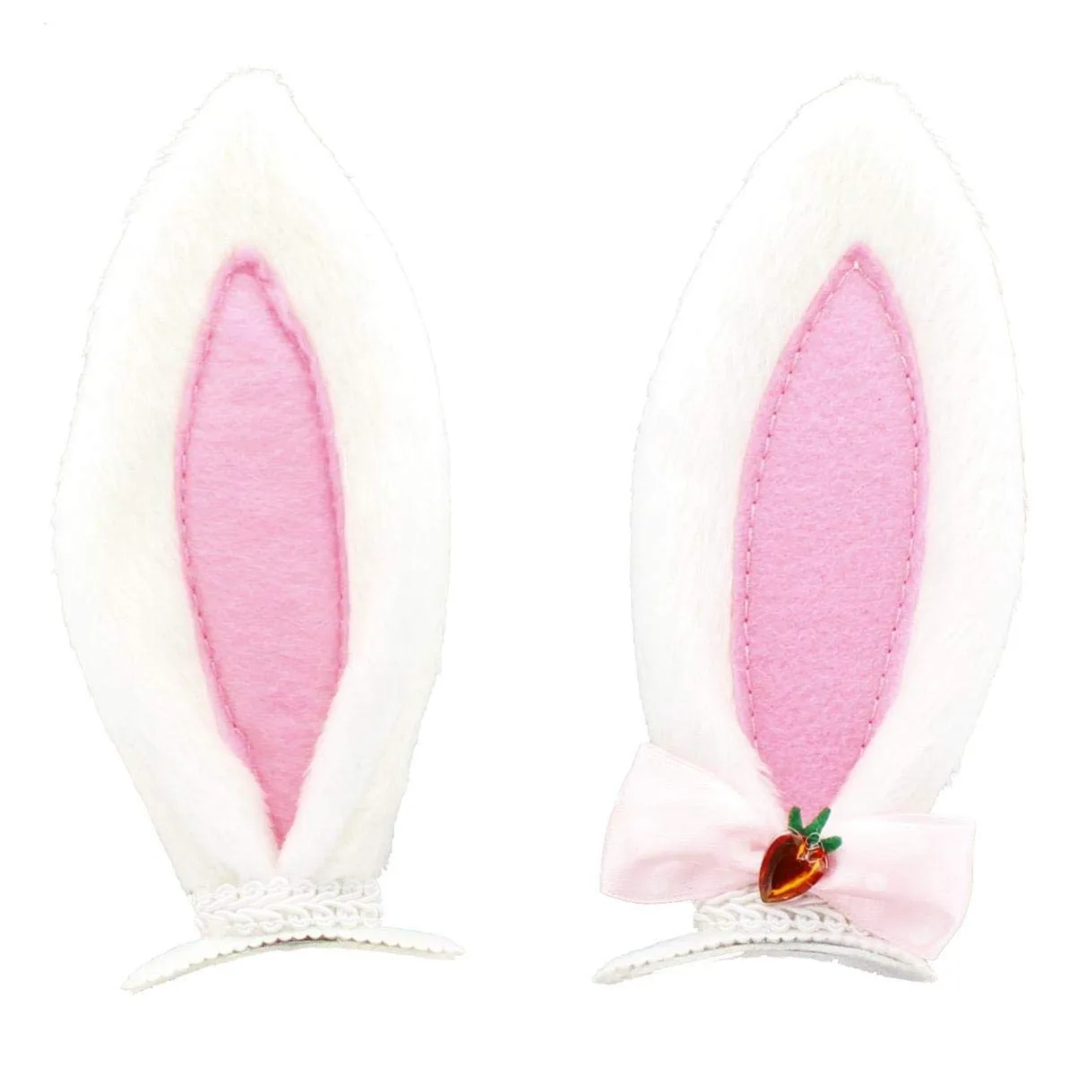 Clip On Bunny Rabbit Ears Costume Accessory