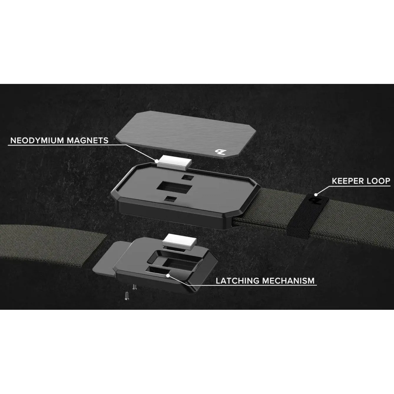 Daggers Up Topo Groove Life ™ Stretch Belt