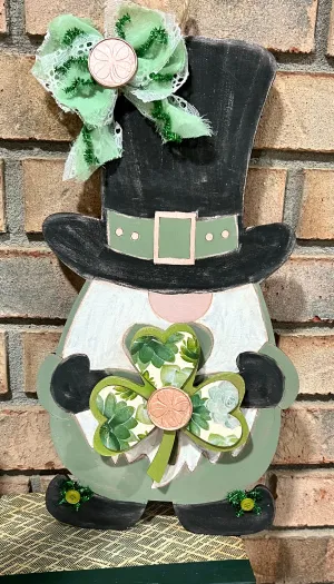 DIY Home Decor - Wooden St. Patrick’s Day Gnome