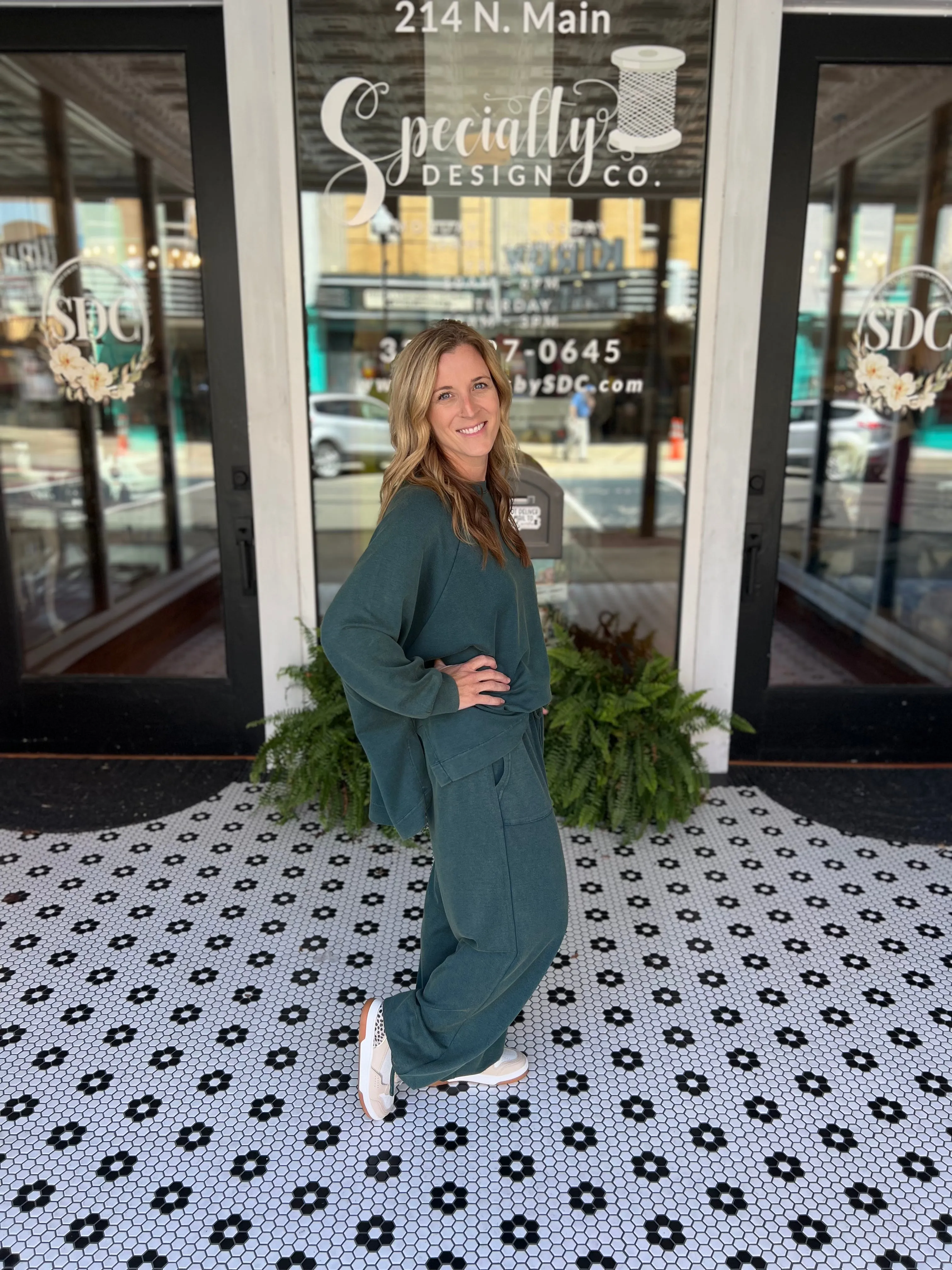 Do Not Disturb Set {Pants} - Teal Green