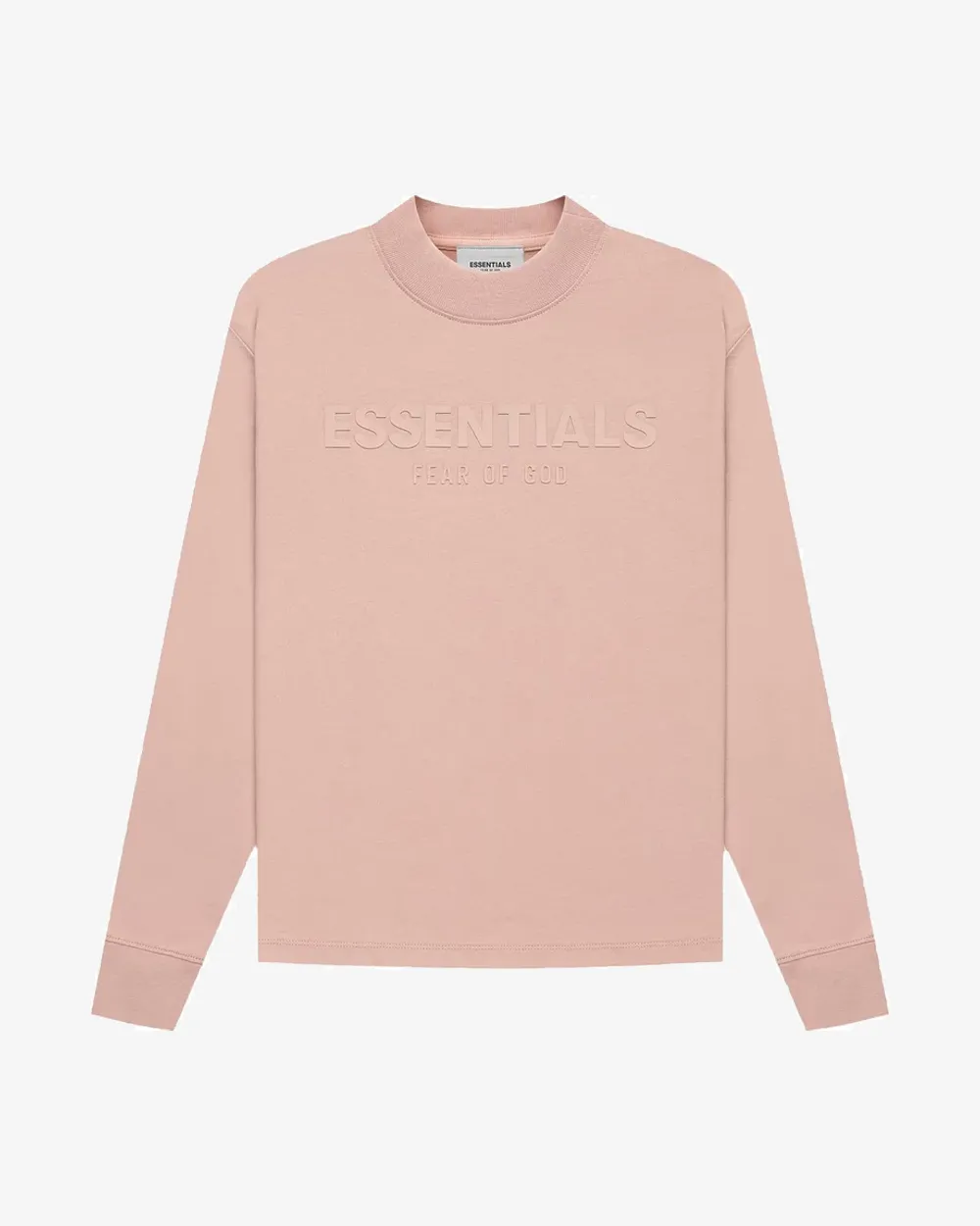 FOG ESSENTIALS FW21 SILICON APPLIQUE LOGO MATTE BLUSH KIDS LONGSLEEVE
