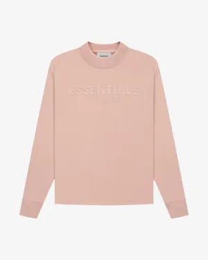 FOG ESSENTIALS FW21 SILICON APPLIQUE LOGO MATTE BLUSH KIDS LONGSLEEVE