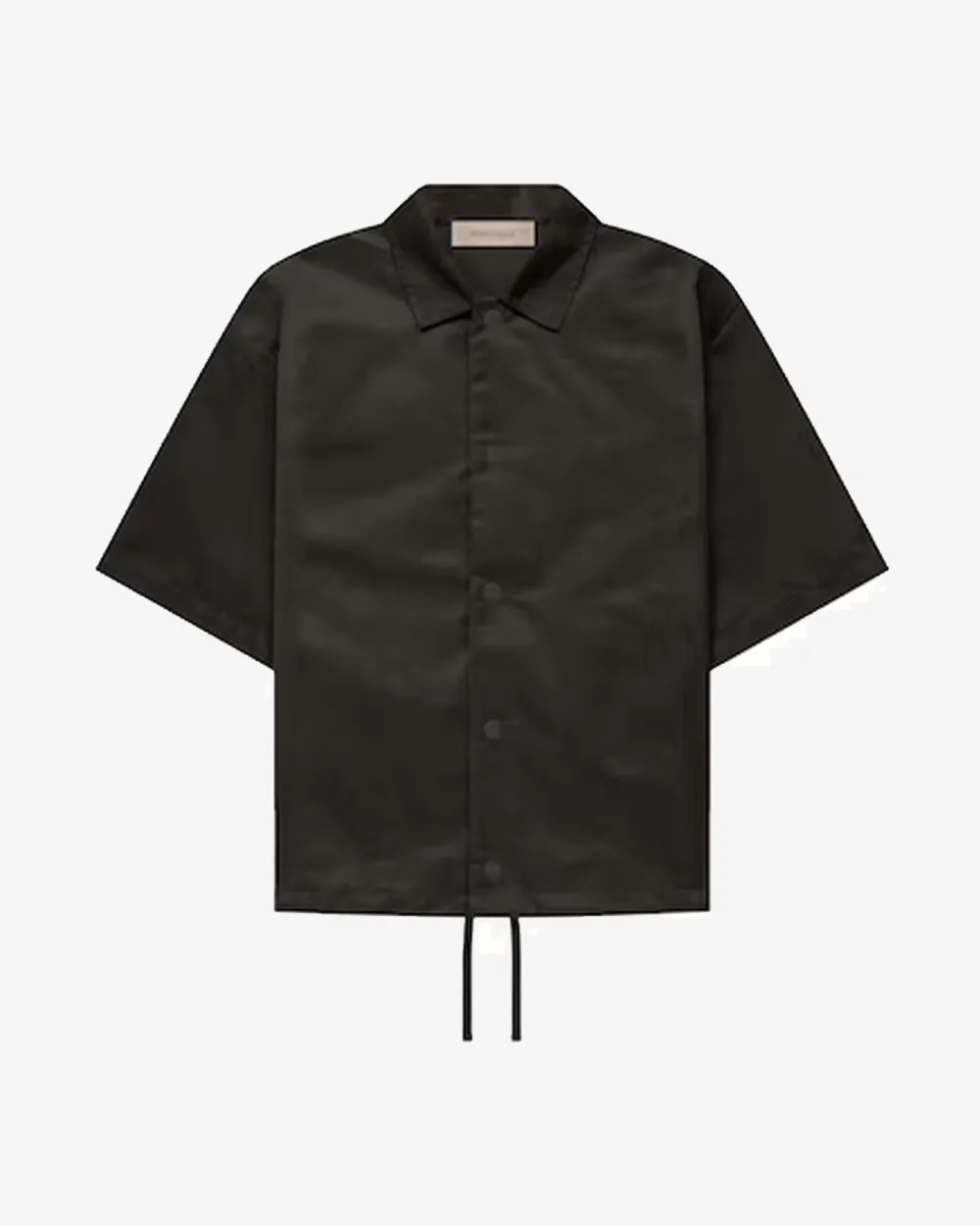 FOG ESSENTIALS SS22 OFF BLACK NYLON SHIRT KIDS