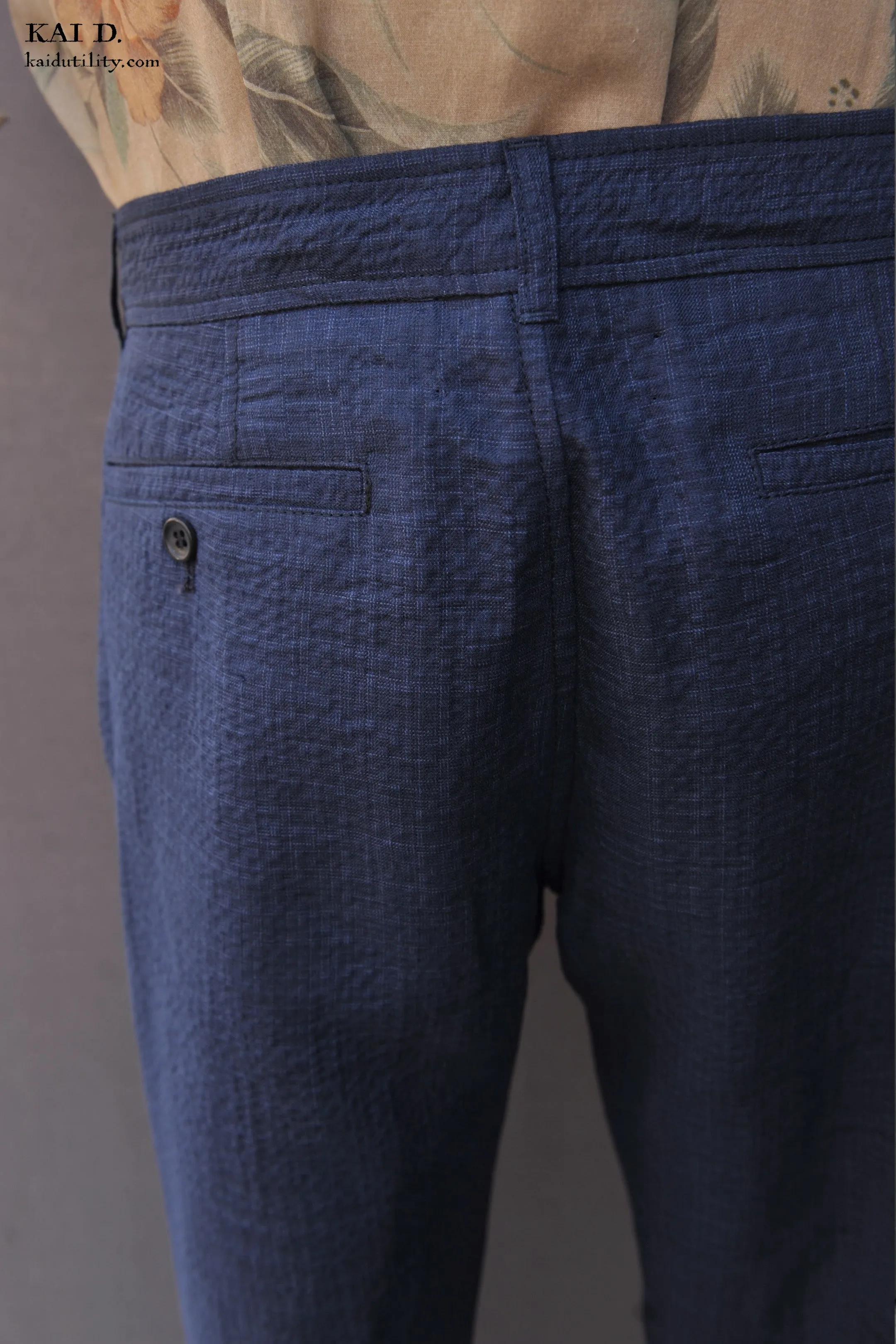 Fred Regular Cut Trousers - Dark Blue - M, L