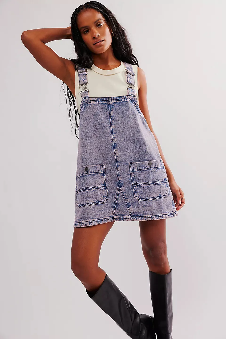 Free People We The Free Overall Smock Mini Top - Pinkdreamswash