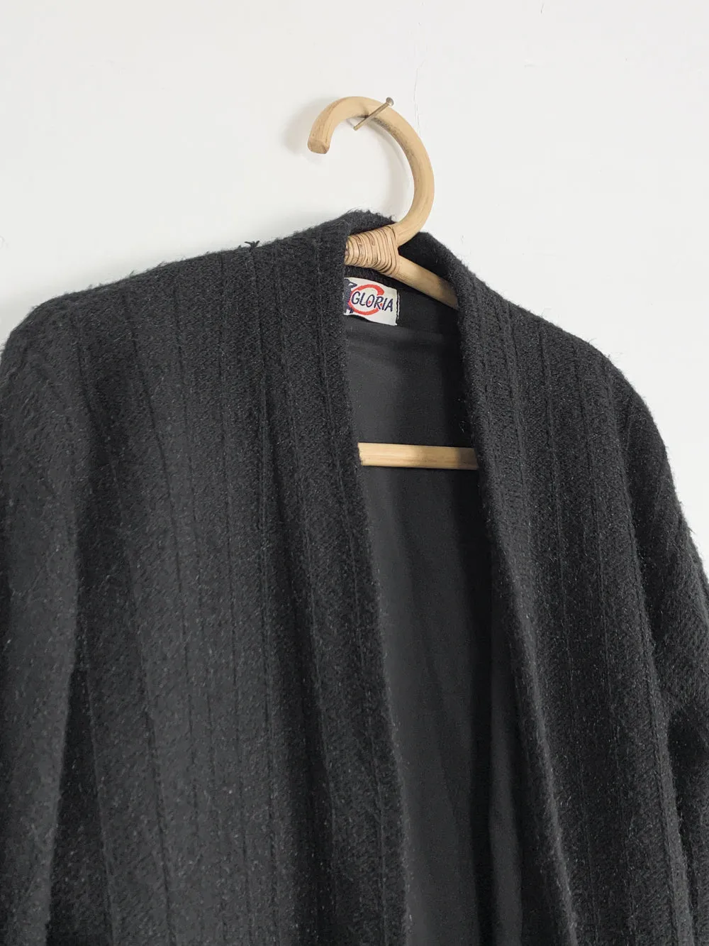 Gloria Black Fuzzy Jacket