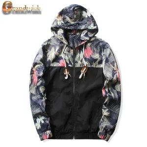Grandwish 2017 New Men Bomber Jacket Hip Hop Patch Designs Slim Fit Pilot Bomber Jacket Coat Men Jackets Plus Size 4XL,PA571