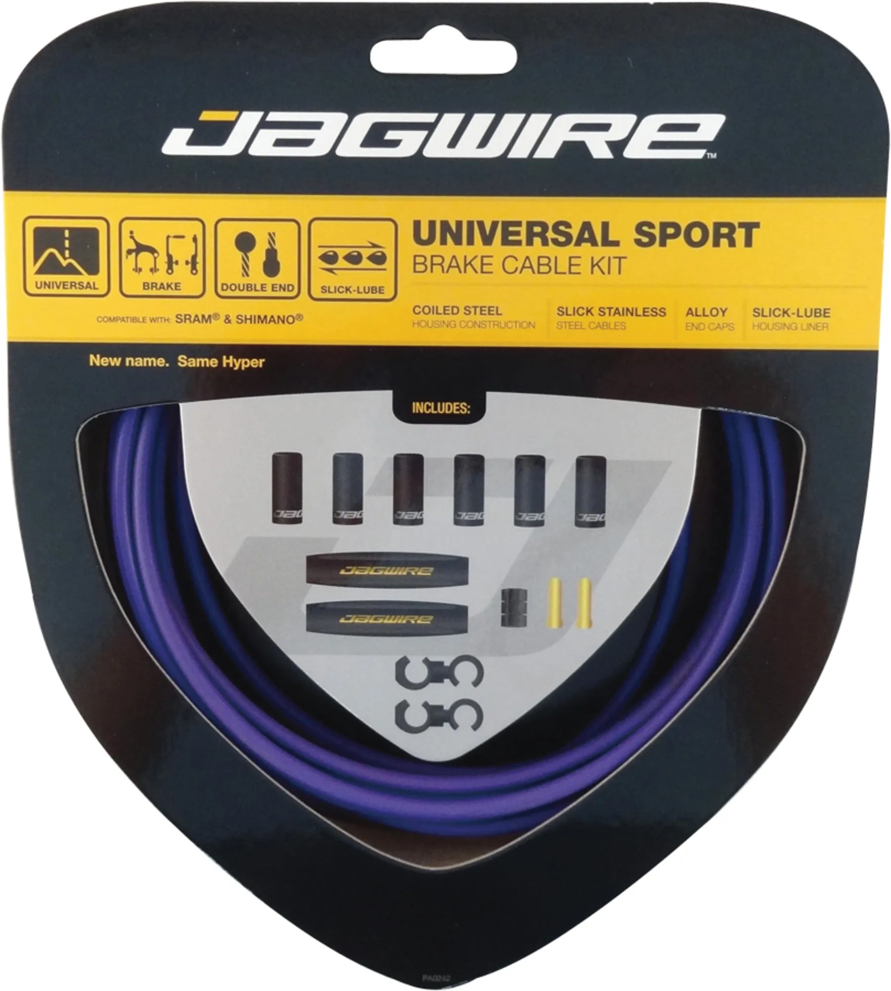 Jagwire Universal Sport Brake Cable (Purple)