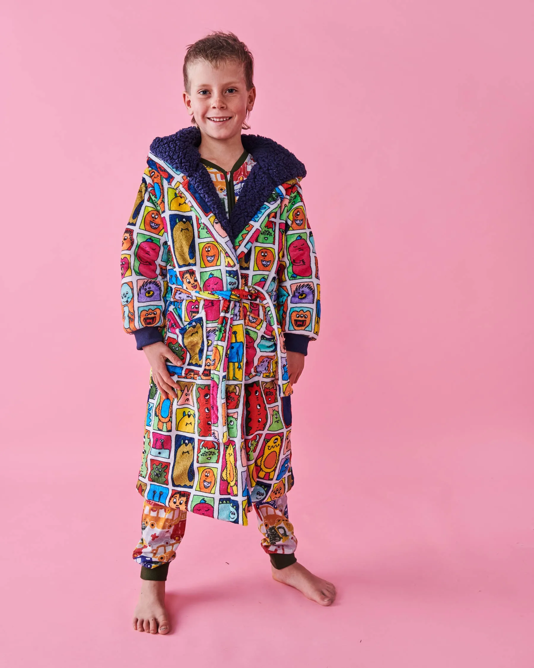 Kip & Co Monster Mash Kuddle Kids Robe