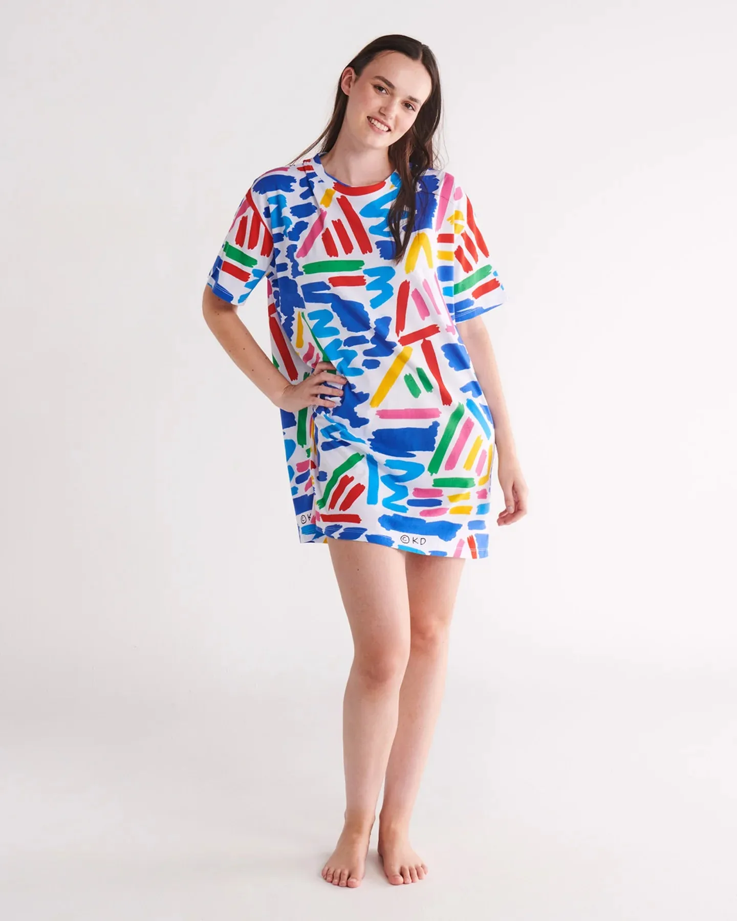 Kip & Co x Ken Done Little Tackers Organic Cotton Oversize T-shirt Nightie