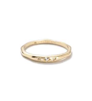 Kirstin Ash 9k Gold Bask Topaz Ring