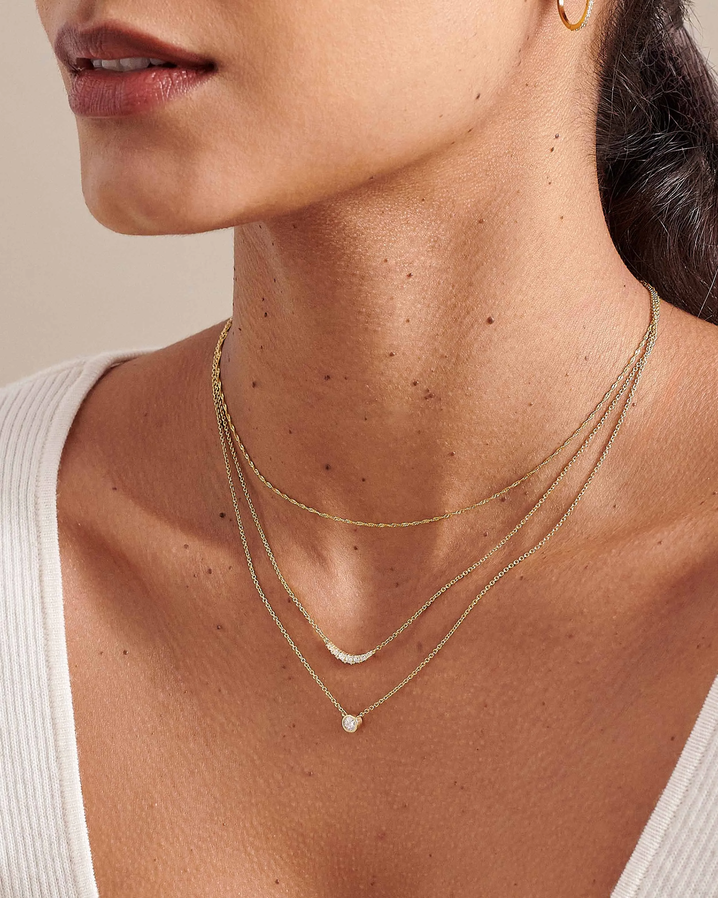 Large Solitaire Diamond Necklace