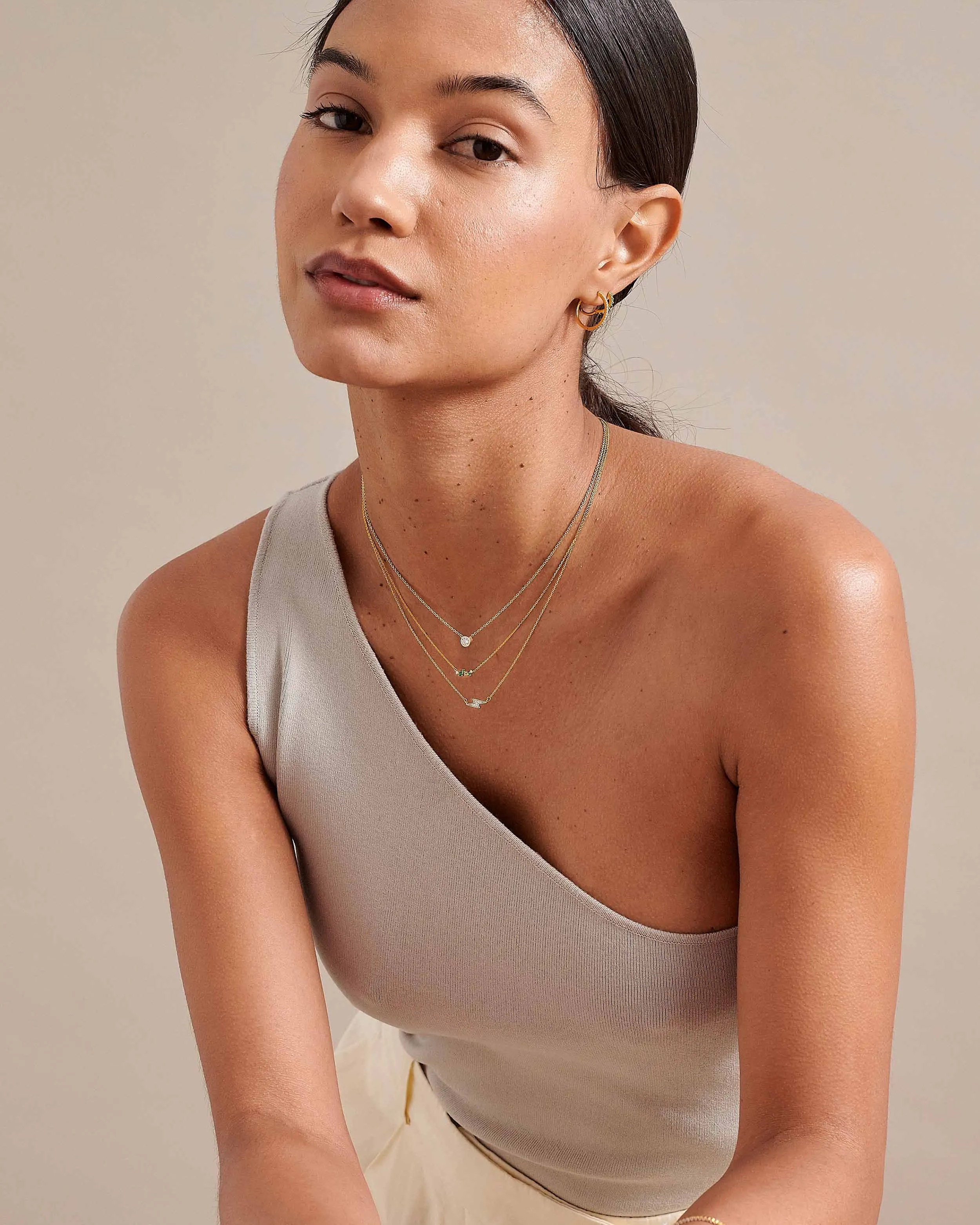 Large Solitaire Diamond Necklace