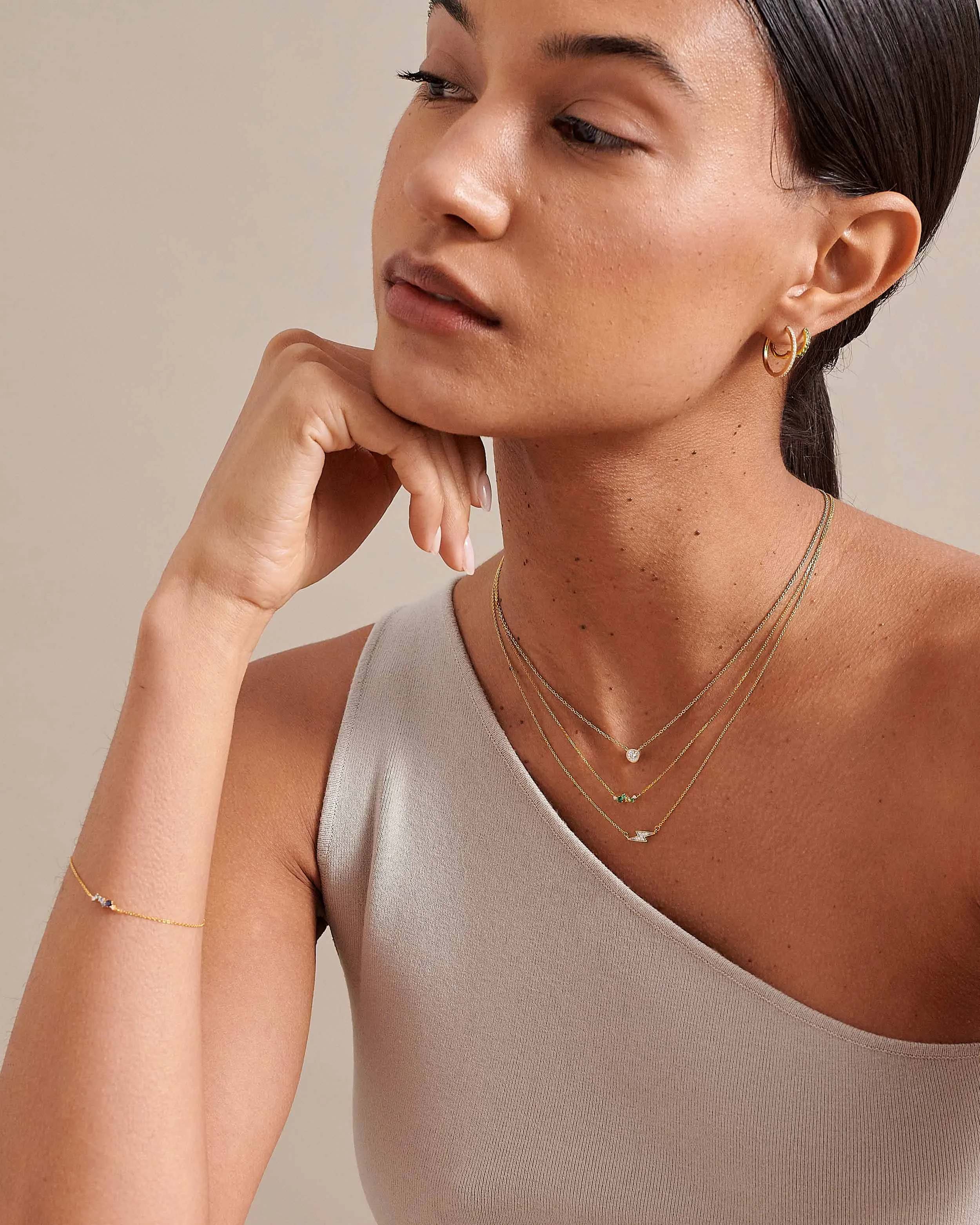 Large Solitaire Diamond Necklace