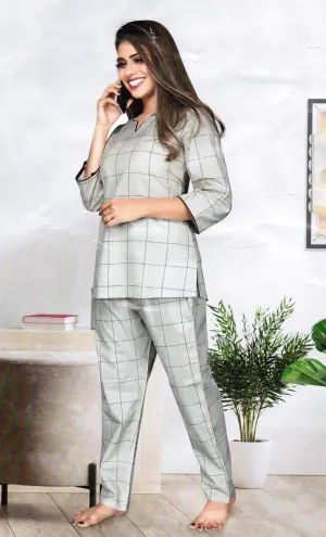 Light Biscuit Printed Cotton Leisure Set