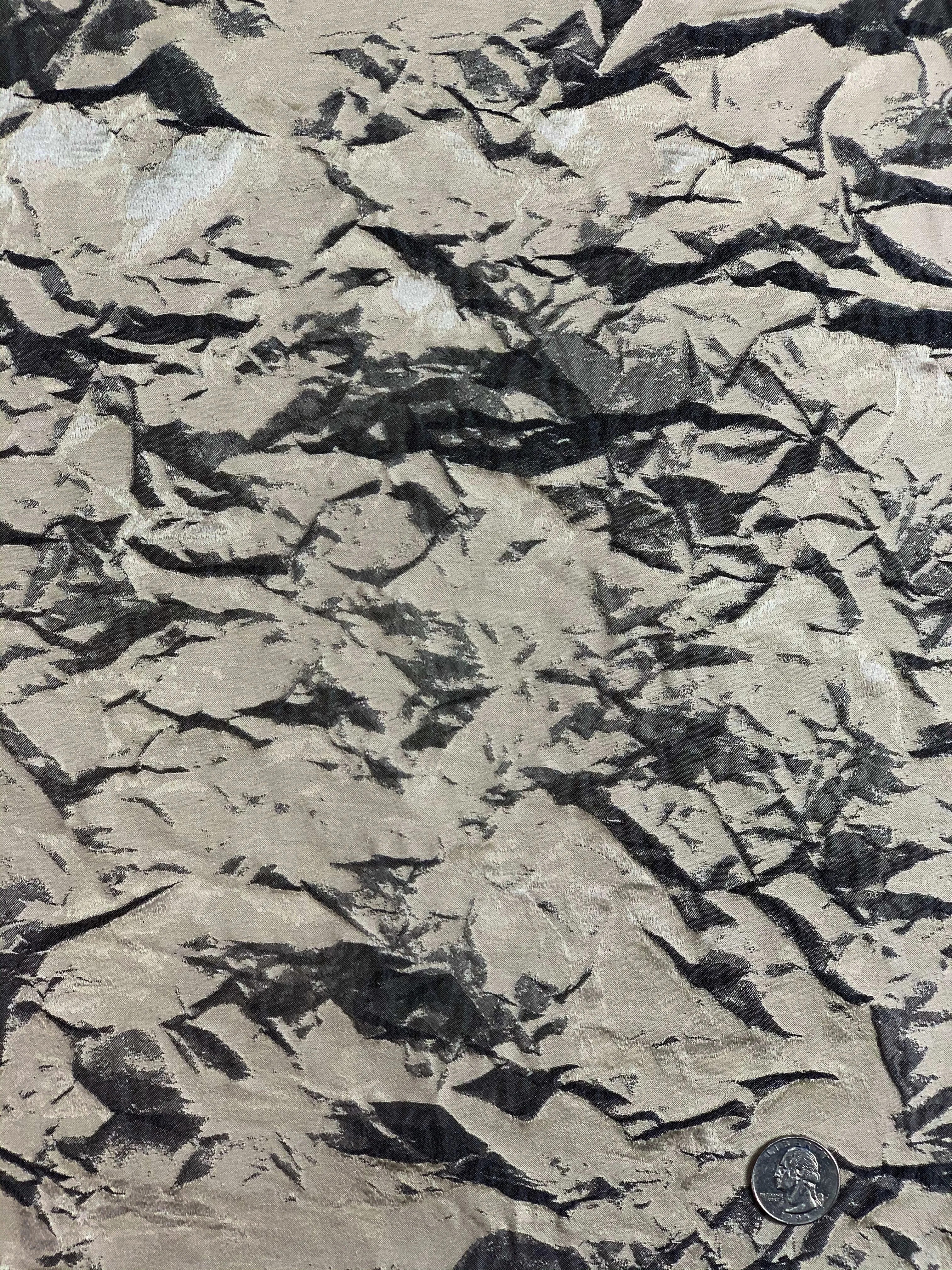 Marble Beige /Grey Blended Silk Novelties SMH-84 Fabric