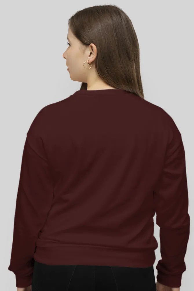 Maroon Sweatshirt for women
