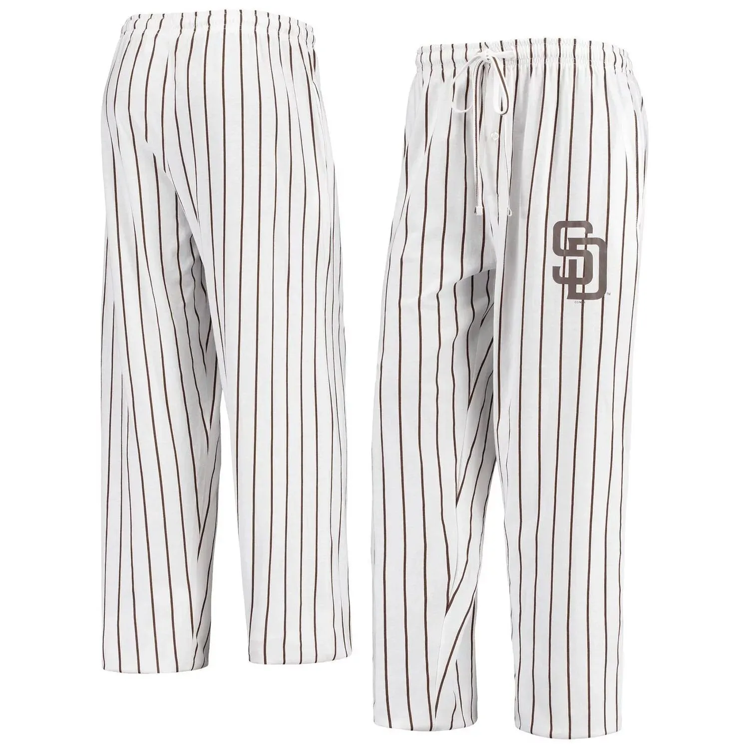 Men's Concepts Sport White Pinstripe San Diego Padres Vigor Pants