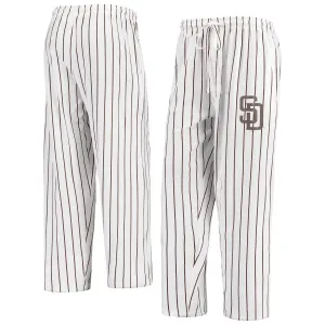 Men's Concepts Sport White Pinstripe San Diego Padres Vigor Pants