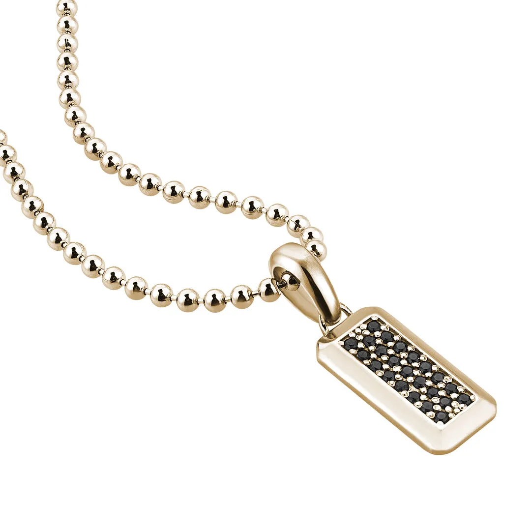 Minimal Tag Pendant in Gold