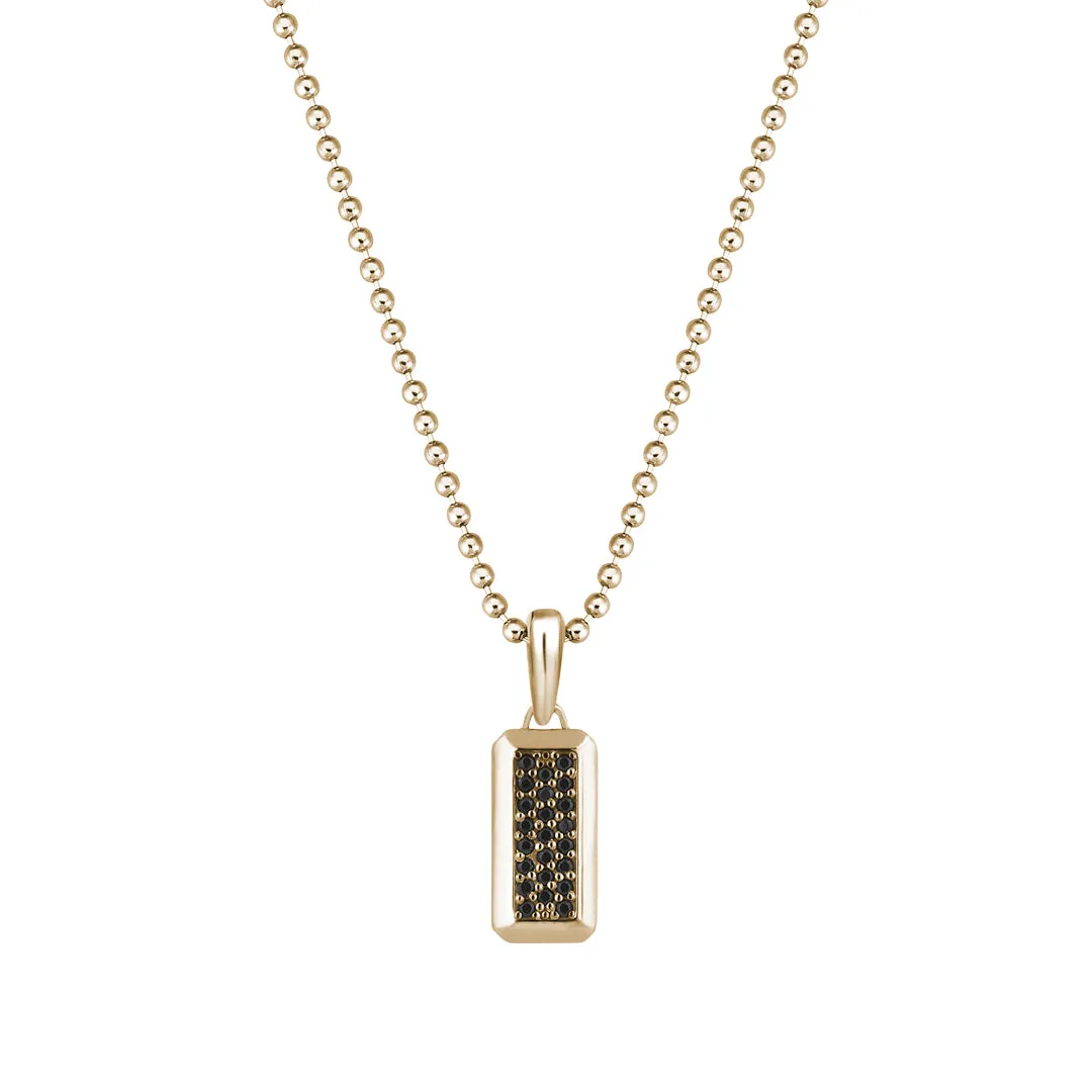 Minimal Tag Pendant in Gold