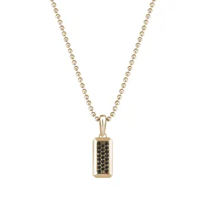 Minimal Tag Pendant in Gold