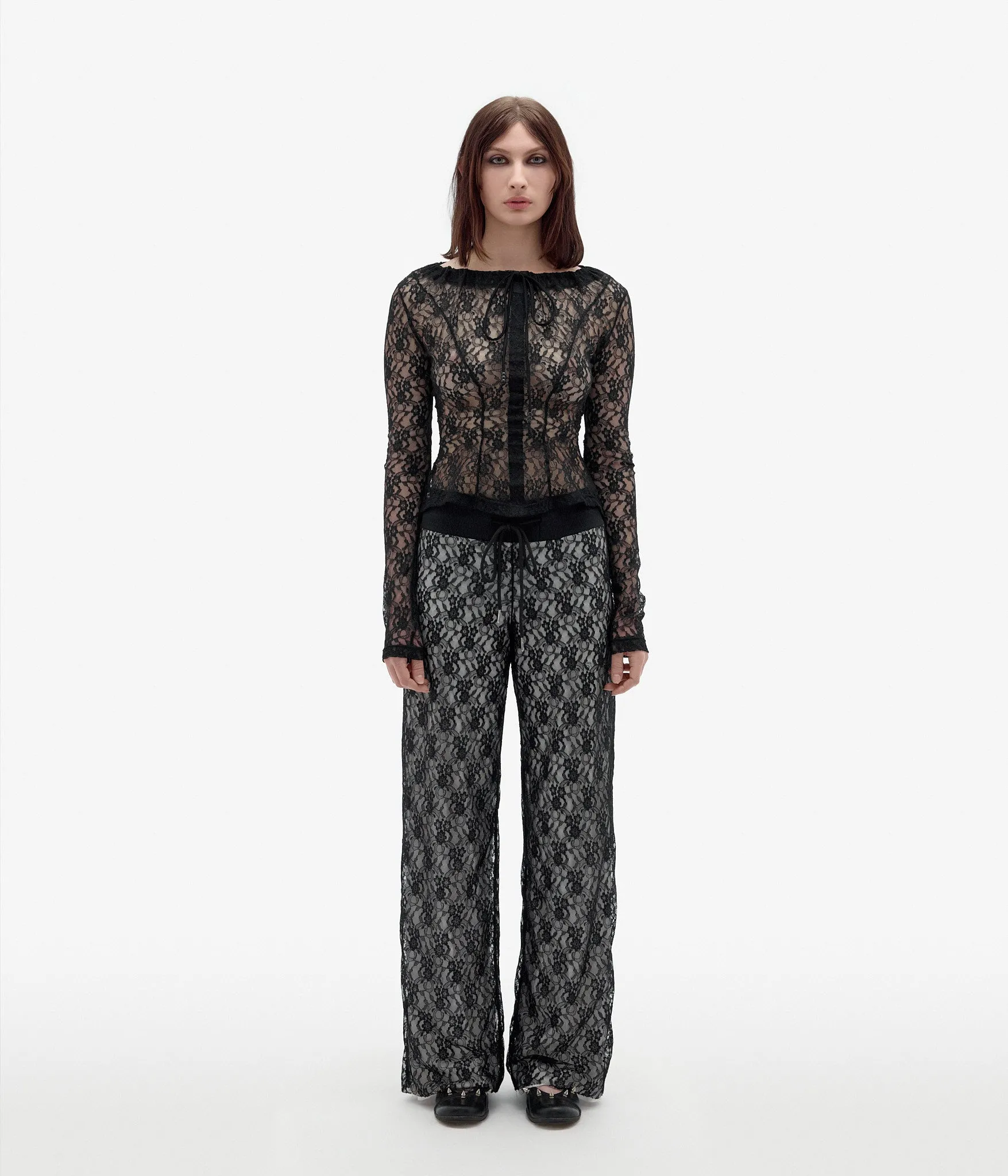 My Ex-BF is going to be there long sleeve Lace Top
