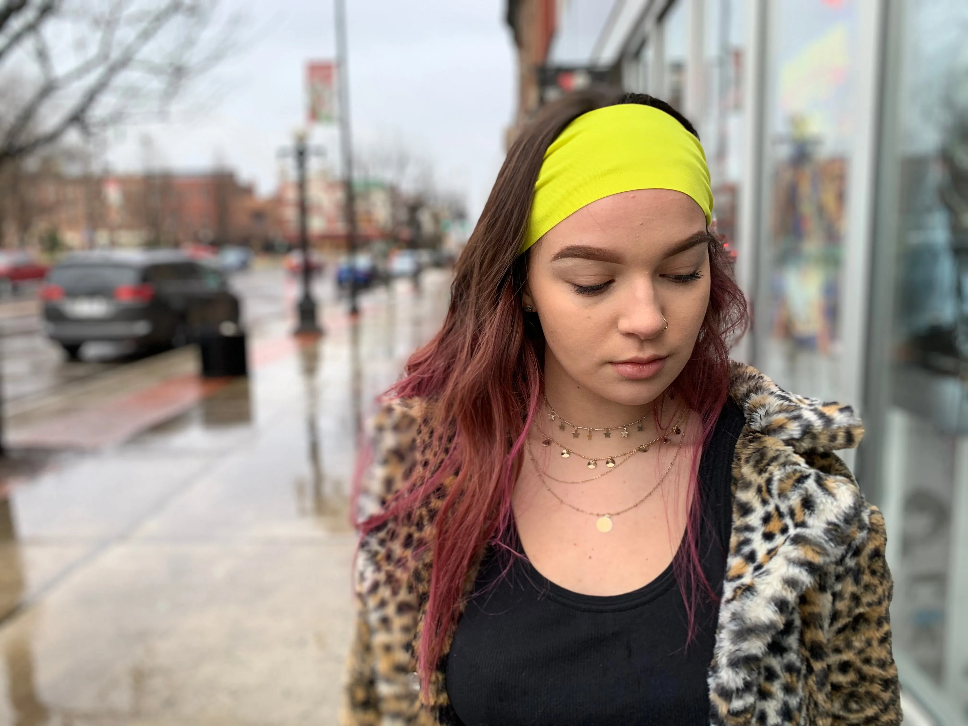 Neon Yellow Yoga Headband