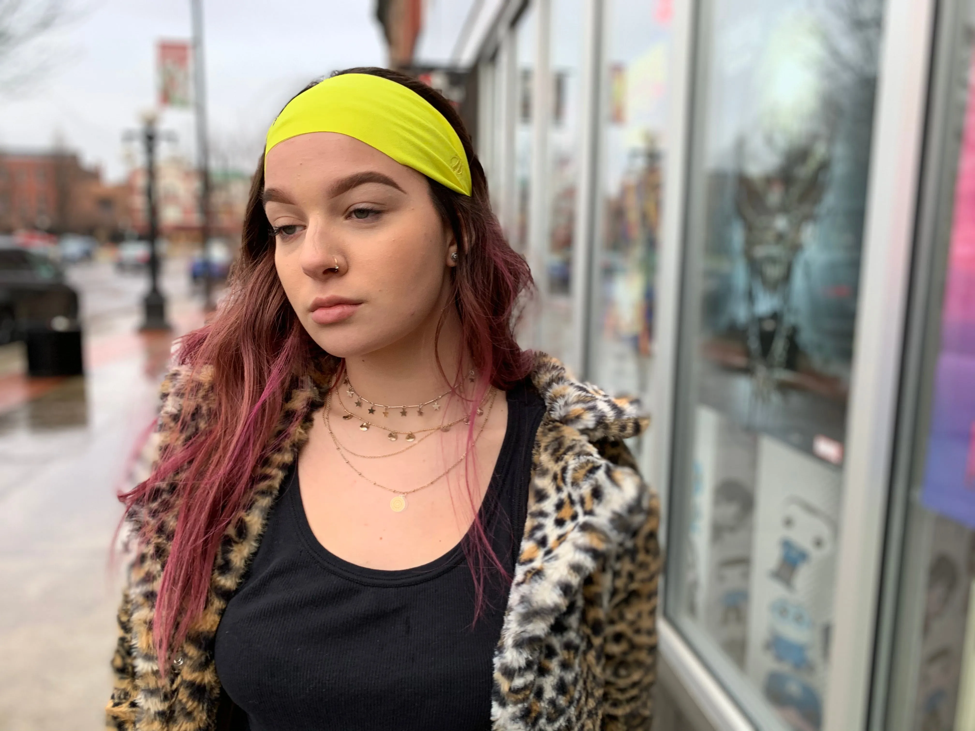 Neon Yellow Yoga Headband