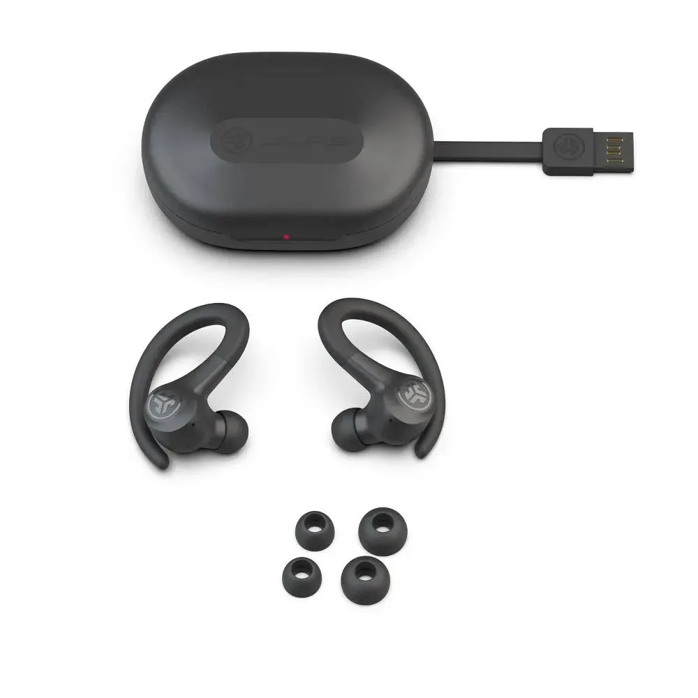 New - JLab Go Air Sport True Wireless Bluetooth Headphones - Gray
