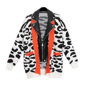 Orange Cheetah Joint Vintage Jacket